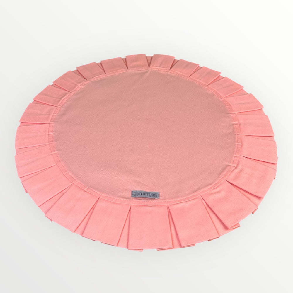 Pink Round Ruffle Placemat