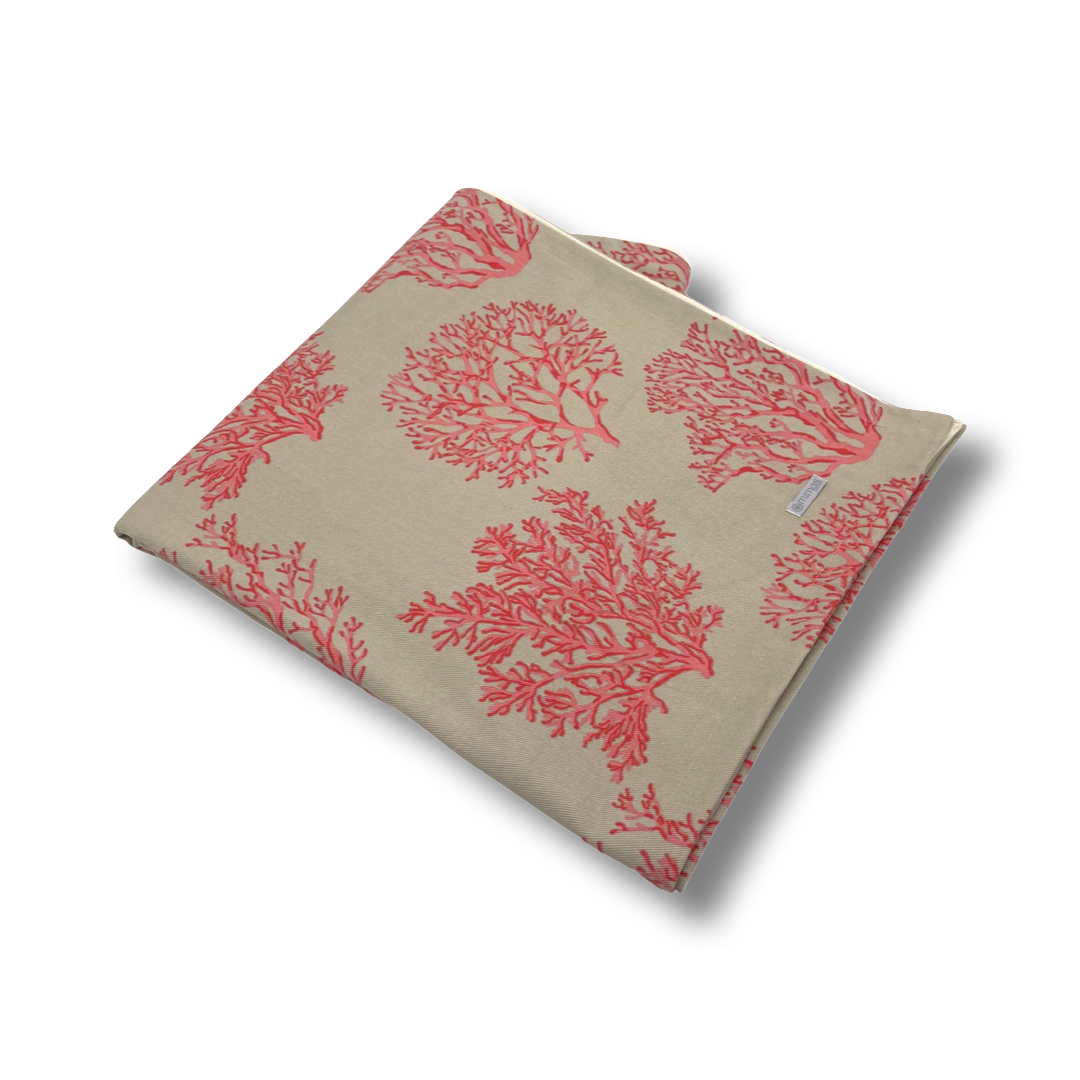 Red Blush Coral Tablecloth