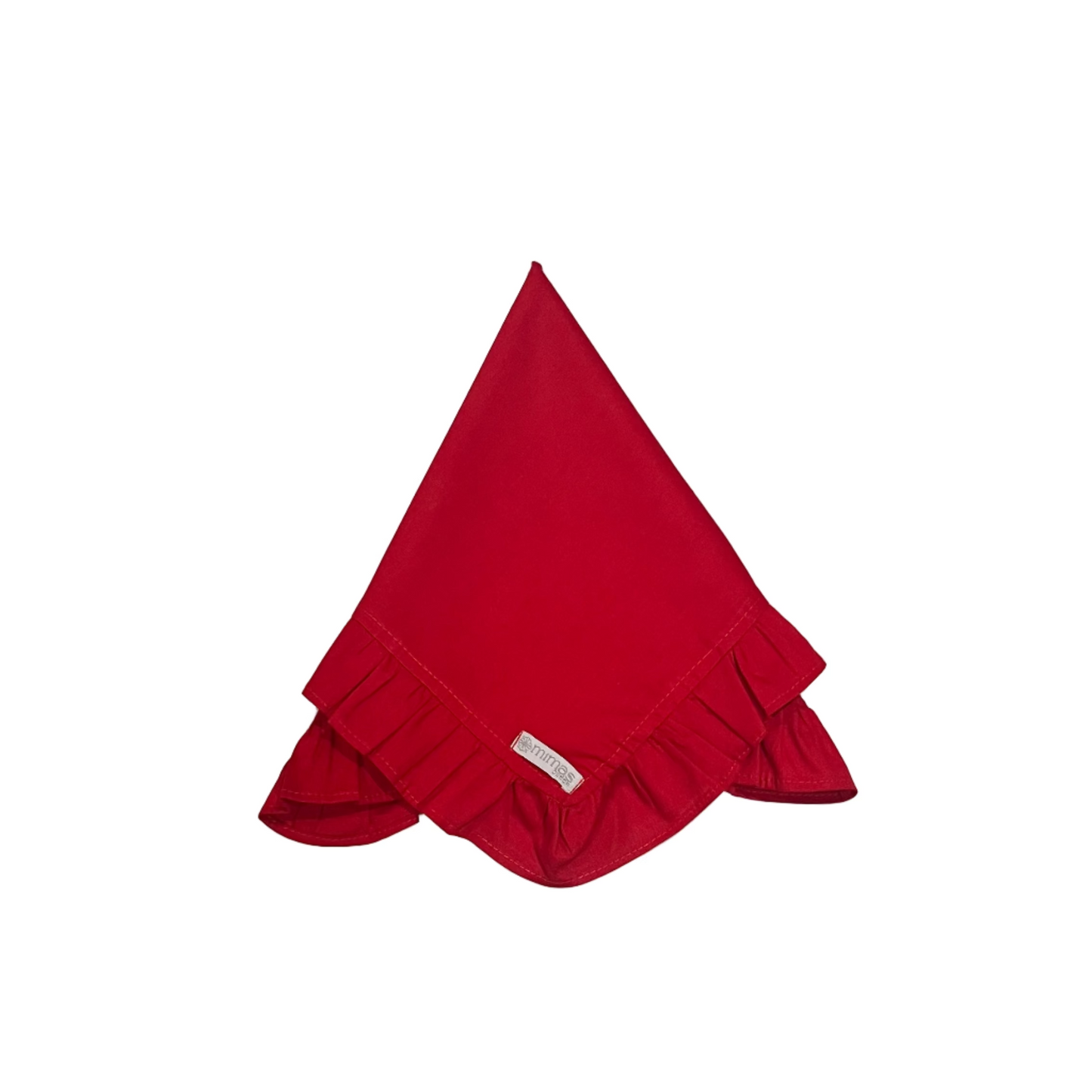 Red Ruffle Cotton Napkin