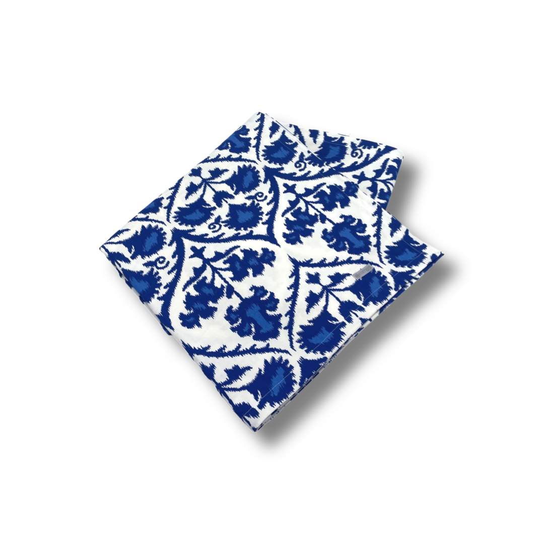Royal Blue Provence Easy Clean Rectangular Tablecloth