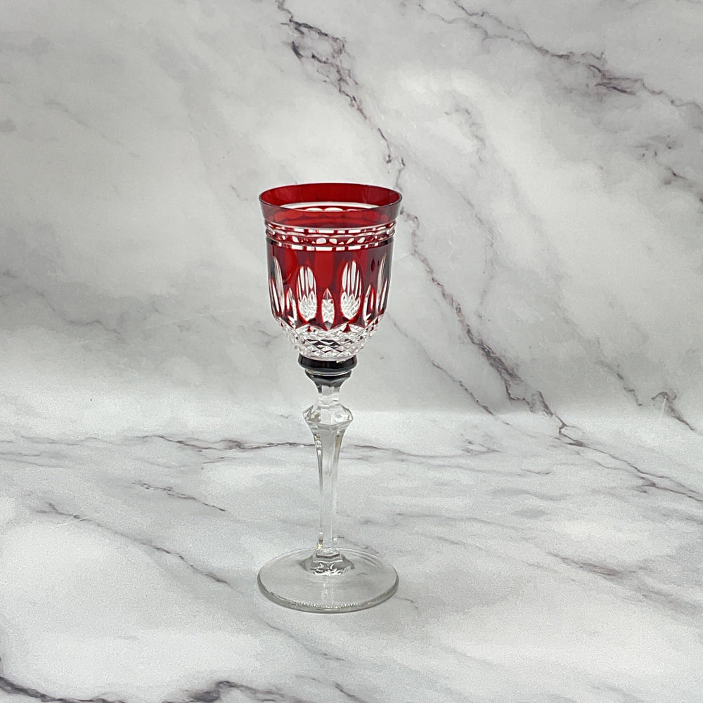 Serenate Crystal Liquor Glass - Red