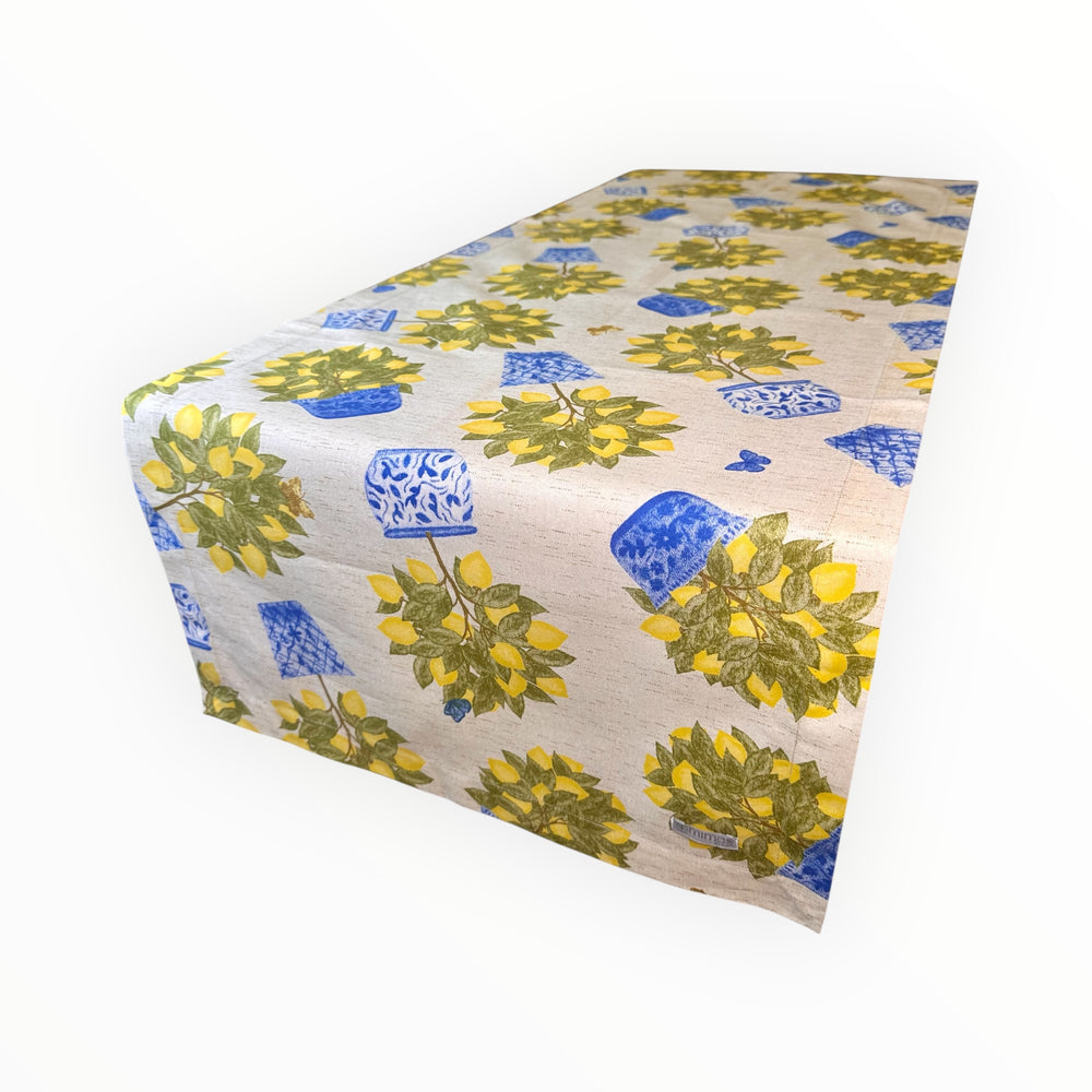 
                      
                        Sicilian Lemon - Blue Vase Lemons Table Runner
                      
                    