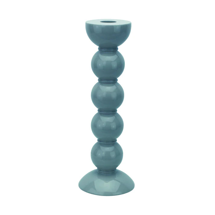Addison Ross Tall Chambray Bobbin Candlestick - 24cm