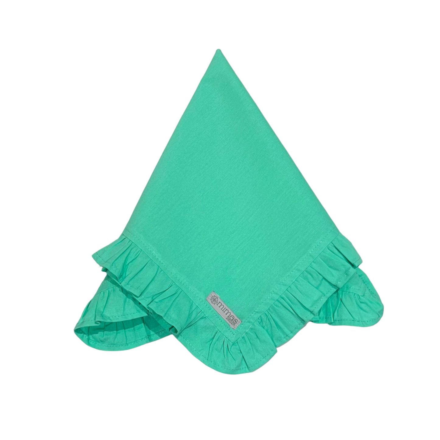 Turquoise Green Ruffle Cotton Napkin