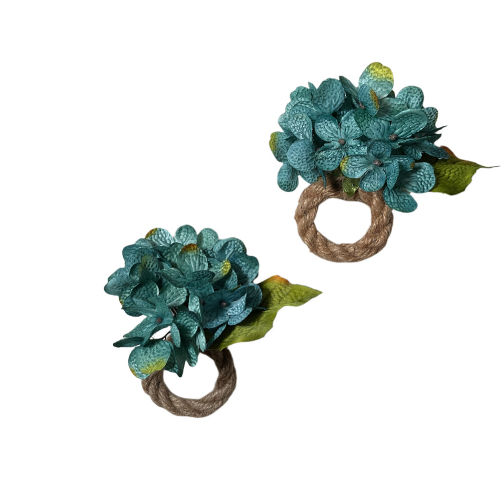 
                      
                        Turquoise Hydrangea Napkin Ring
                      
                    