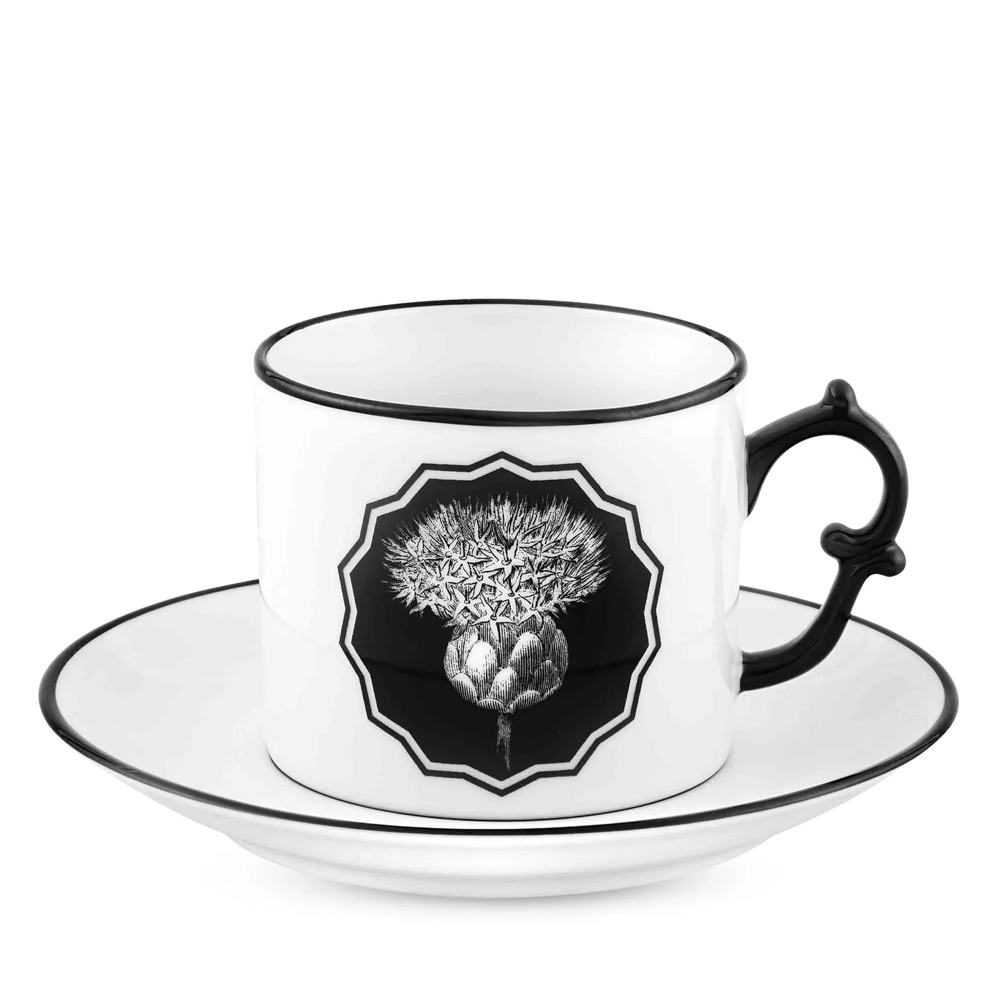 Vista Alegre Herbariae by Christian Lacroix Tea Cup and Saucer - White