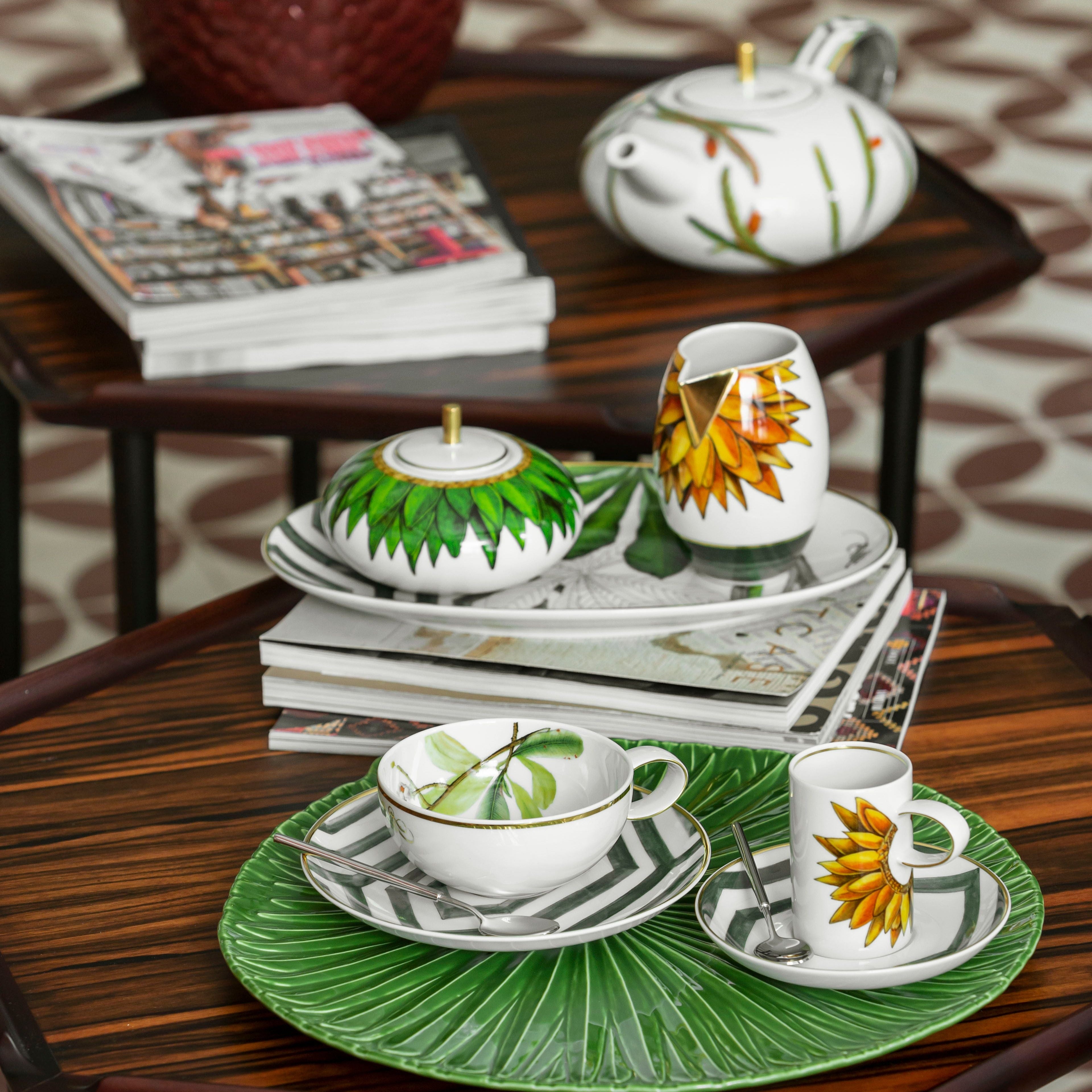 Vista Alegre Amazonia Collection Coffee Cup and Saucer – Mimas