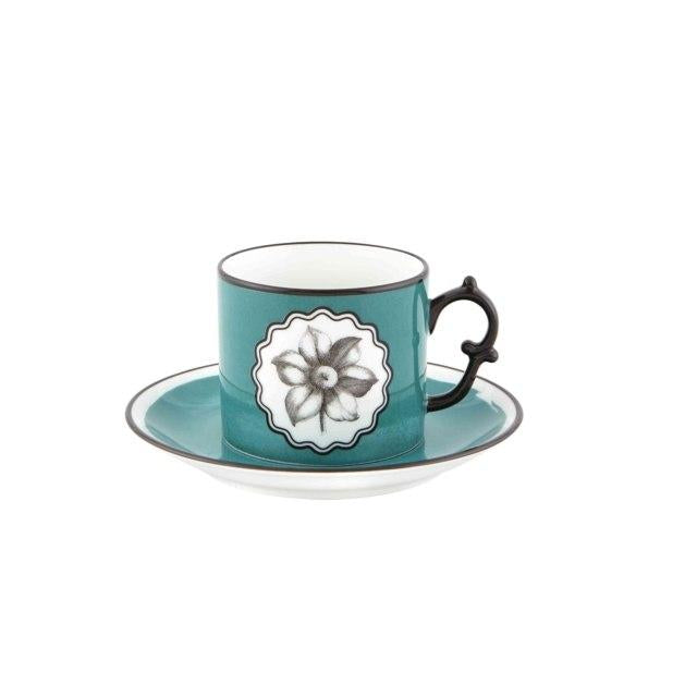 Vista Alegre Herbarie Tea Cup & Saucer Peacock