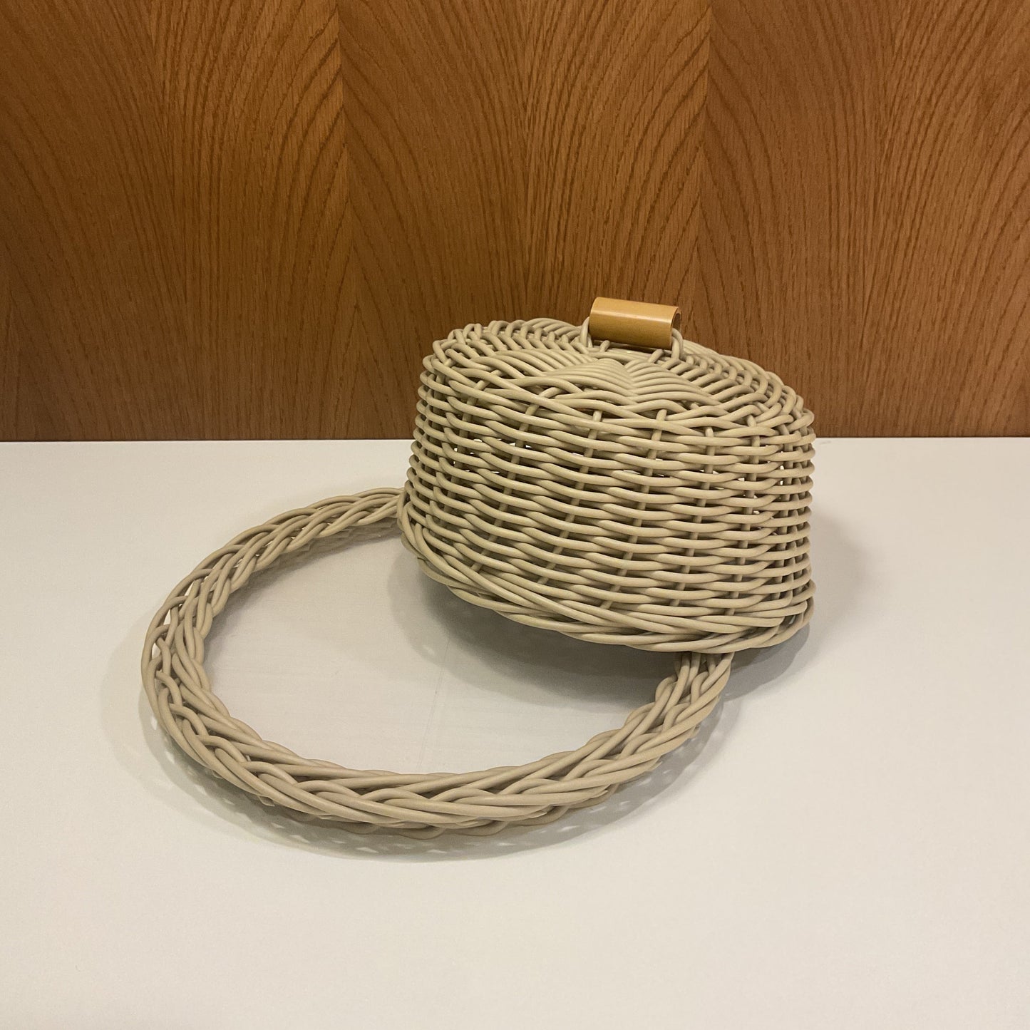 Wicker Cheese Dome - Sand Beige