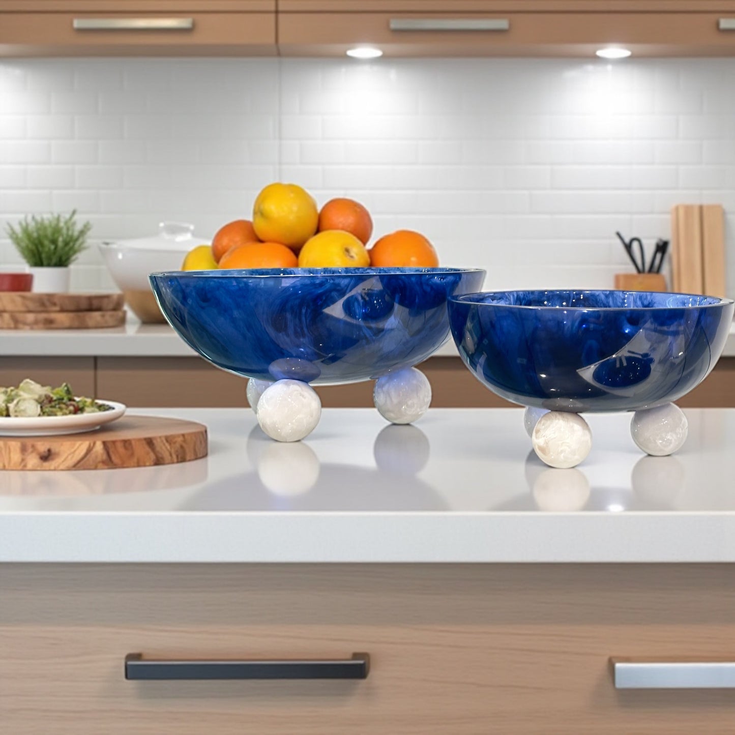 nashi home allure medium bowl-azure