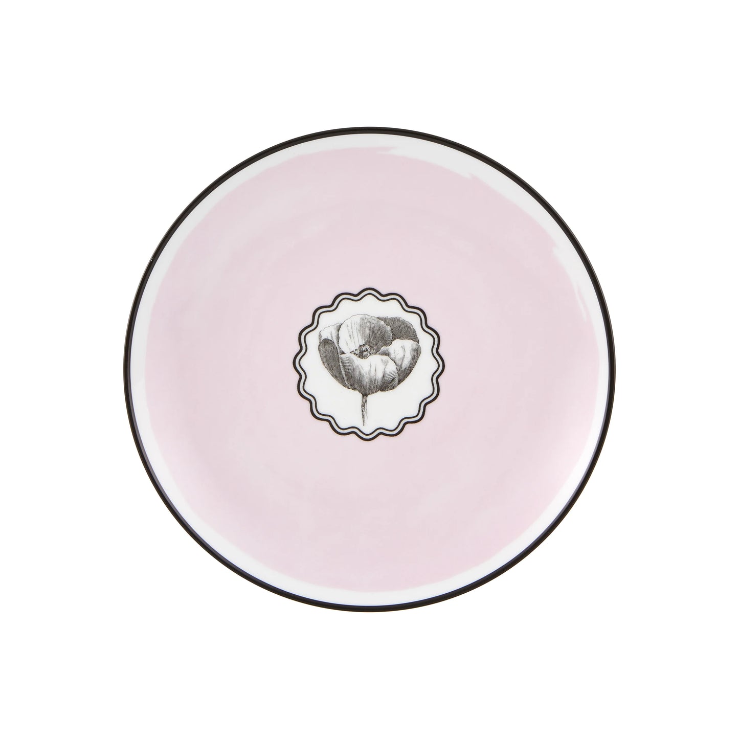 Vista Alegre Herbariae Pink Dessert Plate